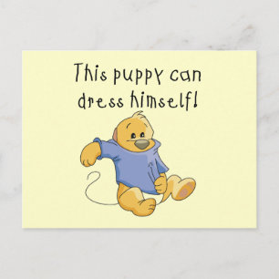 De Kleding van het puppy op T-shirts en Giften Briefkaart