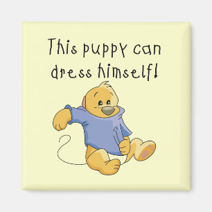 De Kleding van het puppy op T-shirts en Giften Magneet