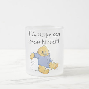 De Kleding van het puppy op T-shirts en Giften Matglas Koffiemok