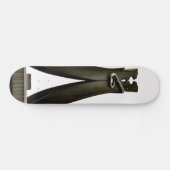 De kledingpop (zwart-wit) persoonlijk skateboard (Horizontaal)