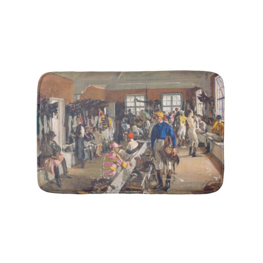 De kleedkamer van de Jockeys bij Ascot Racecourse Badmat (Voorkant)