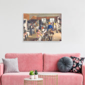 De kleedkamer van de Jockeys bij Ascot Racecourse Canvas Afdruk (Insitu (Woonkamer))
