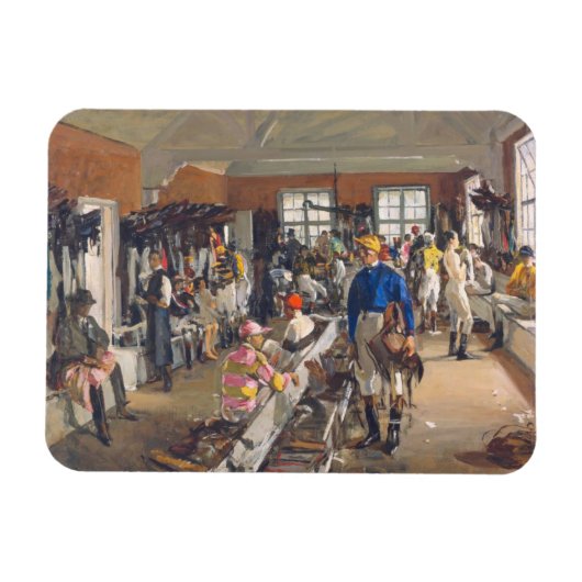 De kleedkamer van de Jockeys bij Ascot Racecourse Magneet (Horizontaal)