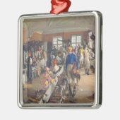 De kleedkamer van de Jockeys bij Ascot Racecourse Metalen Ornament (Links)
