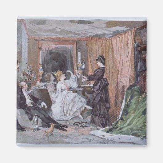 De kleedkamer van Hortense Schneider Magneet (Voorkant)