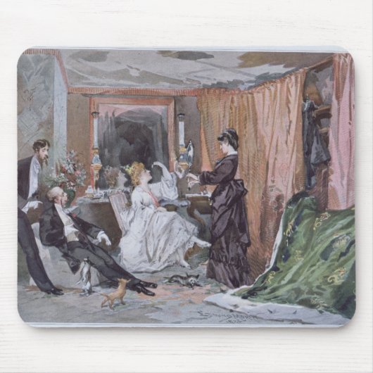 De kleedkamer van Hortense Schneider Muismat (Voorkant)