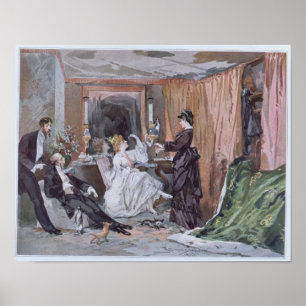 De kleedkamer van Hortense Schneider Poster