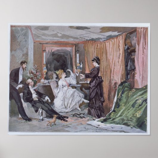 De kleedkamer van Hortense Schneider Poster (Voorkant)