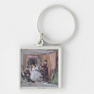 De kleedkamer van Hortense Schneider Sleutelhanger