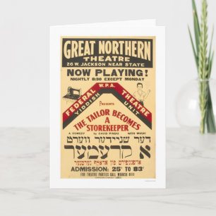 De Kleermaker 1938 WPA van het Theater van het Kaart