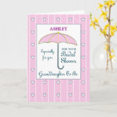 De kleindochter om te zijn personaliseert het kaart (Gele Bloem)