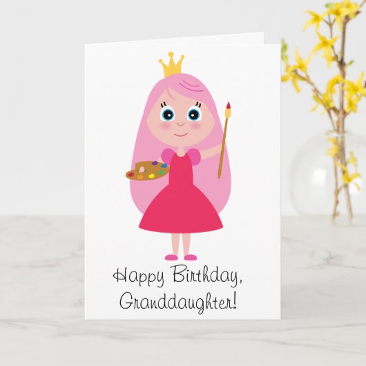 De Kleindochter van de Kunstenaar van de Prinses Kaart (Gele Bloem)