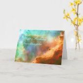 De Kleindochter van de verjaardag - de Omega Nevel Kaart (Gele Bloem)