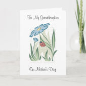 De Kleindochter van het moederdag - Wenskaart Kaart (Voorkant)