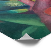 De kleine aap (1912) van Franz Marc Poster (Hoek)