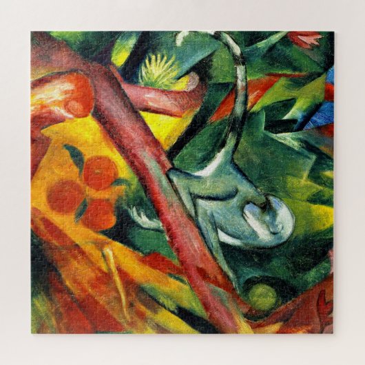 De kleine aap van Franz Marc Legpuzzel (Horizontaal)