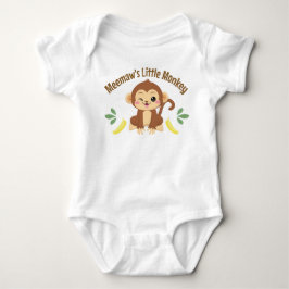 De kleine aap van Meemaw Romper