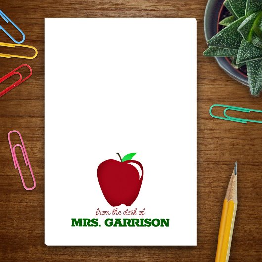 De kleine Apple-aantekeningen van de leraar Post-it® Notes