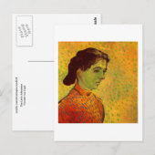 De kleine Arlesienne, Vincent van Gogh Briefkaart (Voorkant / Achterkant)