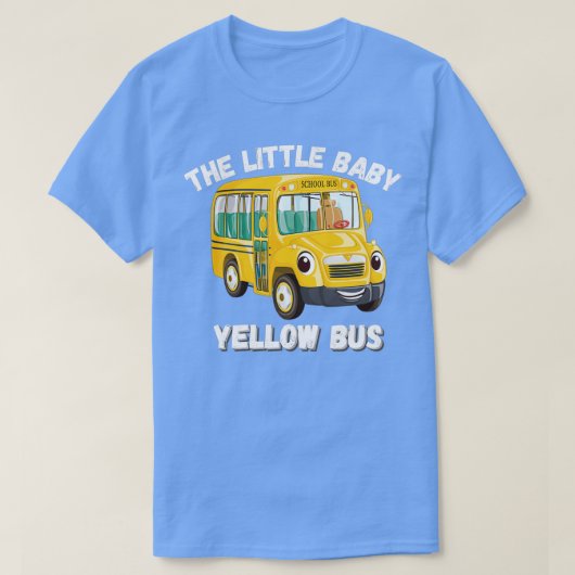 de kleine baby gele bus t-shirt (Design voorkant)