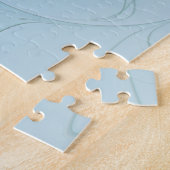 De kleine Beauty Modern Blue Gold Fractal naam Legpuzzel (Zijkant)