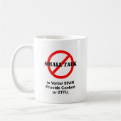 De kleine Bespreking is Verbal SPAM Koffiemok (Links)