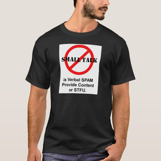 De kleine Bespreking is Verbal SPAM T-shirt (Voorkant)