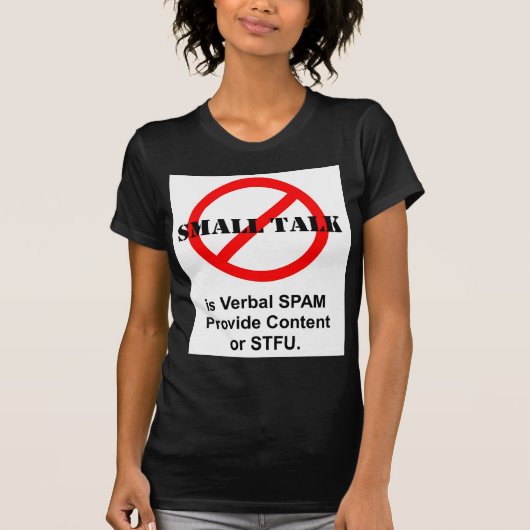 De kleine Bespreking is Verbal SPAM T-shirt (Voorkant)