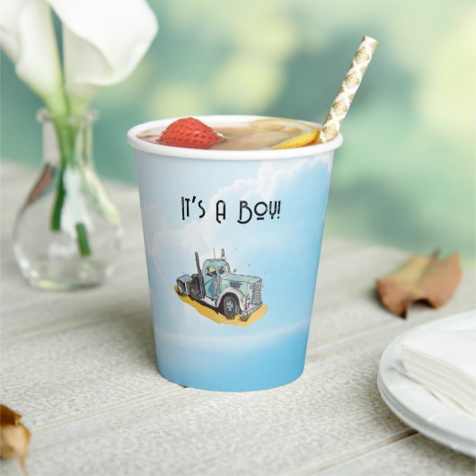 De kleine bestuurder papieren bekers (Insitu)