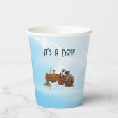 De kleine bestuurder papieren bekers (Achterkant)