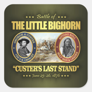 De kleine Bighorn Vierkante Sticker