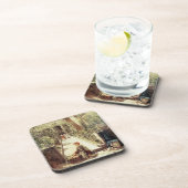 De kleine Bloemenmeisje (olie op doek) Bier Onderzetter (Rechterzijde)