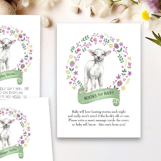 De kleine Boeken van de Waterverf van het Baby sho Informatiekaartje