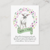 De kleine Boeken van de Waterverf van het Baby sho Informatiekaartje (Voorkant)