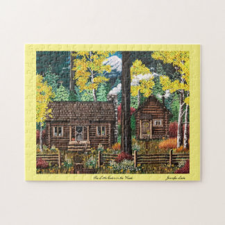 De kleine Cabine in de Bossen Puzzle Legpuzzel