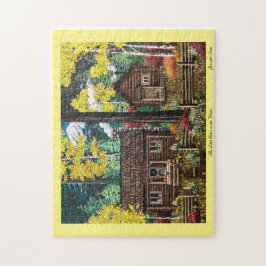 De kleine Cabine in de Bossen Puzzle Legpuzzel