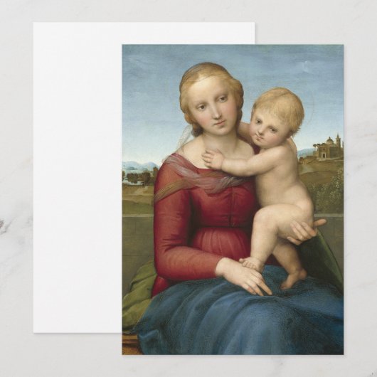 De kleine Cowper Madonna | Raphael (Voorkant / Achterkant)