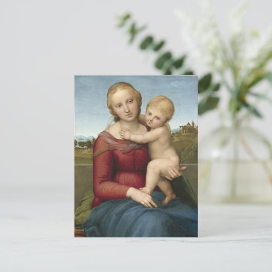 De kleine Cowper Madonna | Raphael Briefkaart (Staand voorkant)