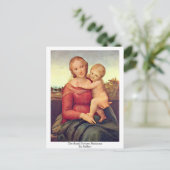 De kleine Cowper Madonna van Raffael Briefkaart (Staand voorkant)