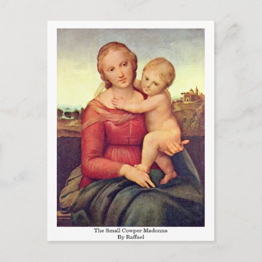 De kleine Cowper Madonna van Raffael Briefkaart (Voorkant)