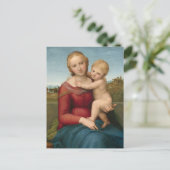 De Kleine Cowper Madonna van Raphael Briefkaart (Staand voorkant)