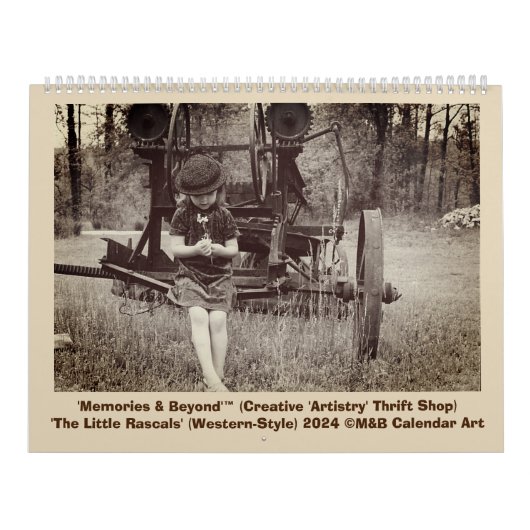 'De kleine deugniet' ©M&B Kunstwerk 2024 Kalender (Hoes)