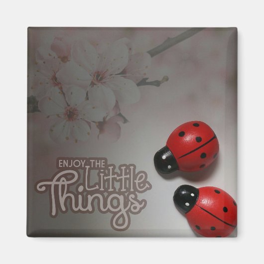 De kleine dingen 2 inch vierkante magneet (Voorkant)