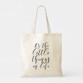 De kleine dingen in het leven tote bag (Achterkant)