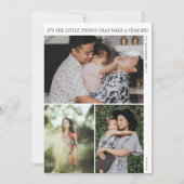 De kleine dingen modern minimalistisch nieuwjaar feestdagenkaart (Voorkant)