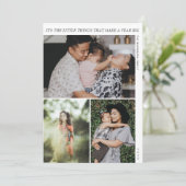 De kleine dingen modern minimalistisch nieuwjaar feestdagenkaart (Staand voorkant)