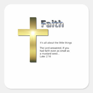 De kleine dingen vierkante sticker