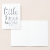 De kleine dingen zijn de grootste | blanco Kaart (Display)