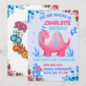 De kleine dinosaurus wil feesten met zijn vriend kaart (Voorkant / Achterkant)