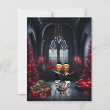 De kleine donkere elfen vieren Kerstmis